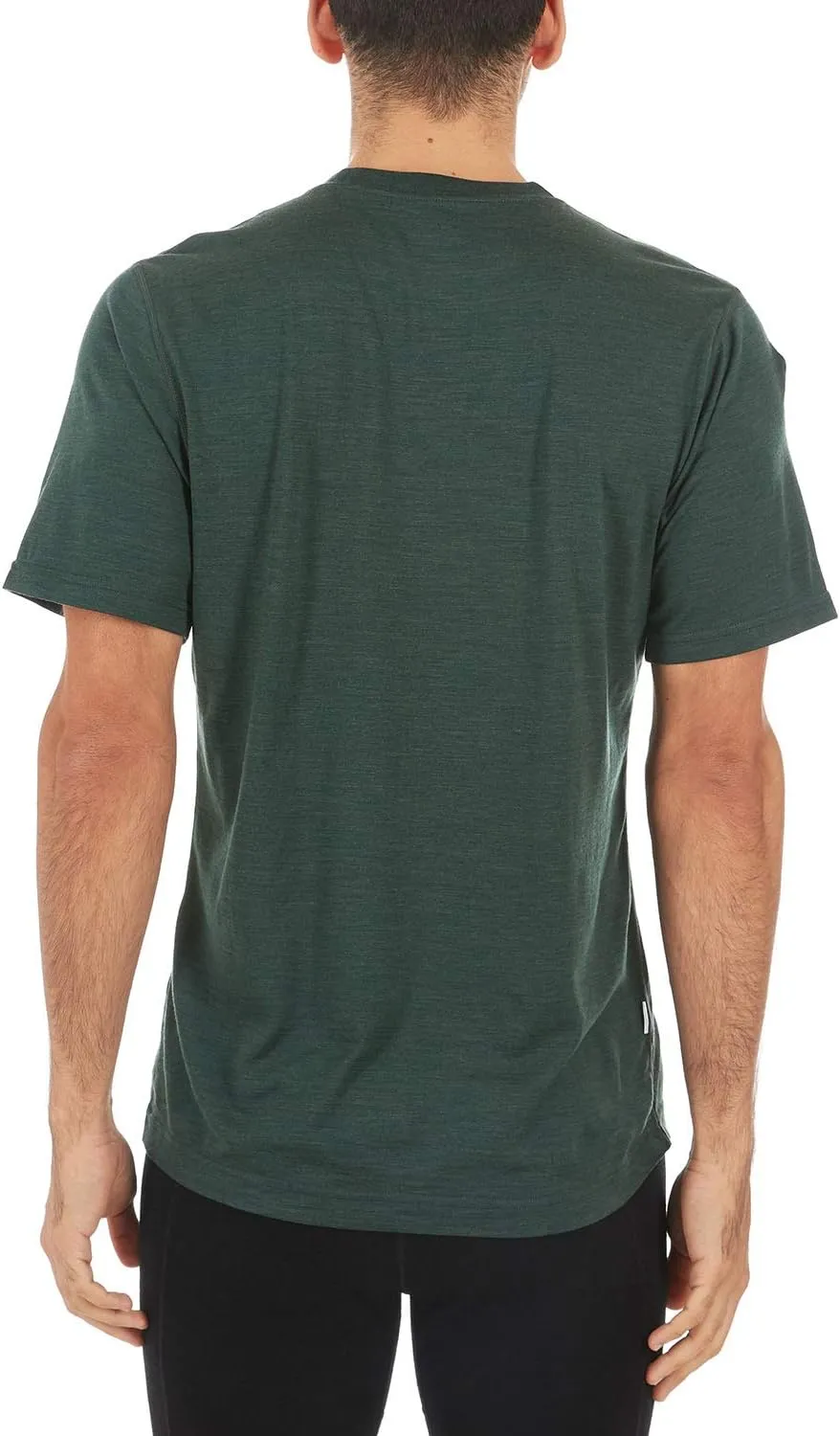 100% Merino Wool Men's Lightweight T-Shirt - Crew Neck Short Sleeve Shirt
