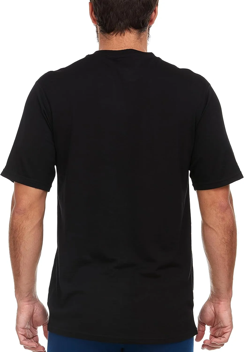 100% Merino Wool Men's Lightweight T-Shirt - Crew Neck Short Sleeve Shirt