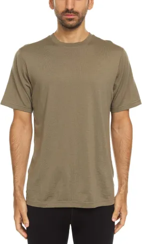 100% Merino Wool Men's Lightweight T-Shirt - Crew Neck Short Sleeve Shirt