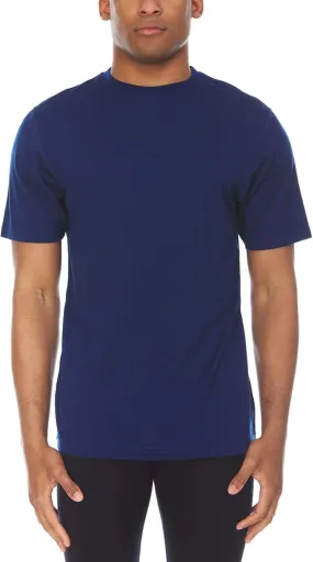 100% Merino Wool Men's Lightweight T-Shirt - Crew Neck Short Sleeve Shirt