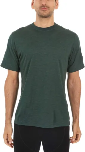 100% Merino Wool Men's Lightweight T-Shirt - Crew Neck Short Sleeve Shirt