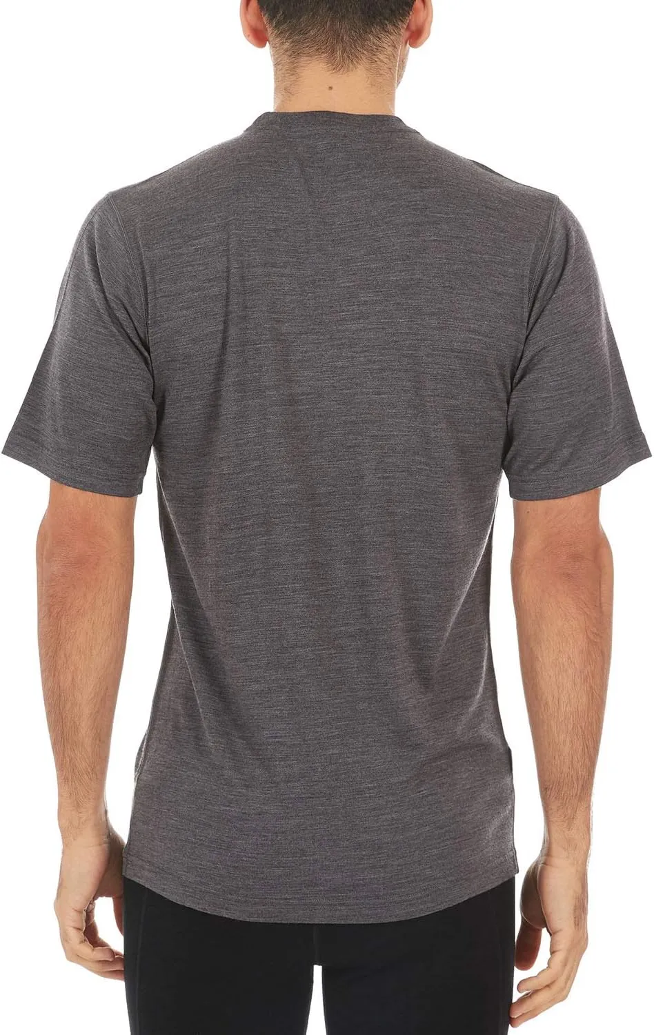 100% Merino Wool Men's Lightweight T-Shirt - Crew Neck Short Sleeve Shirt