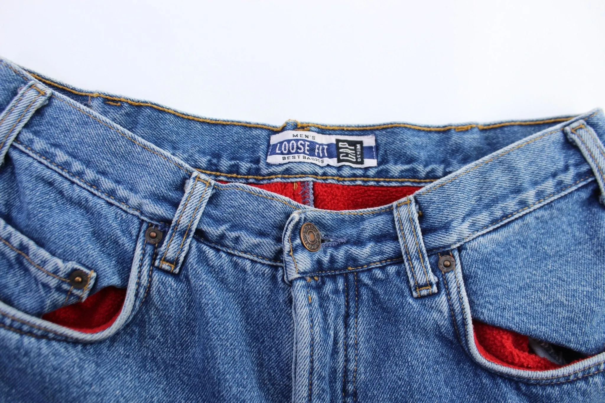 90's Gap Fleece Lined Denim Jeans