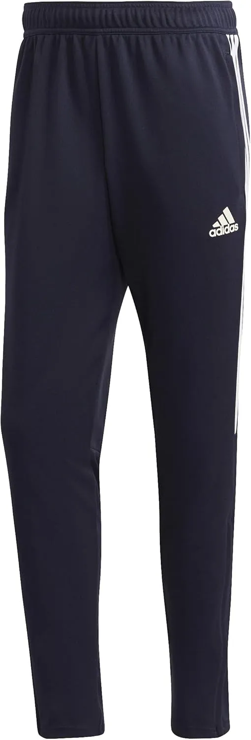 adidas Men's Aeroready Sereno Slim Tapered-Cut 3-stripes Pants