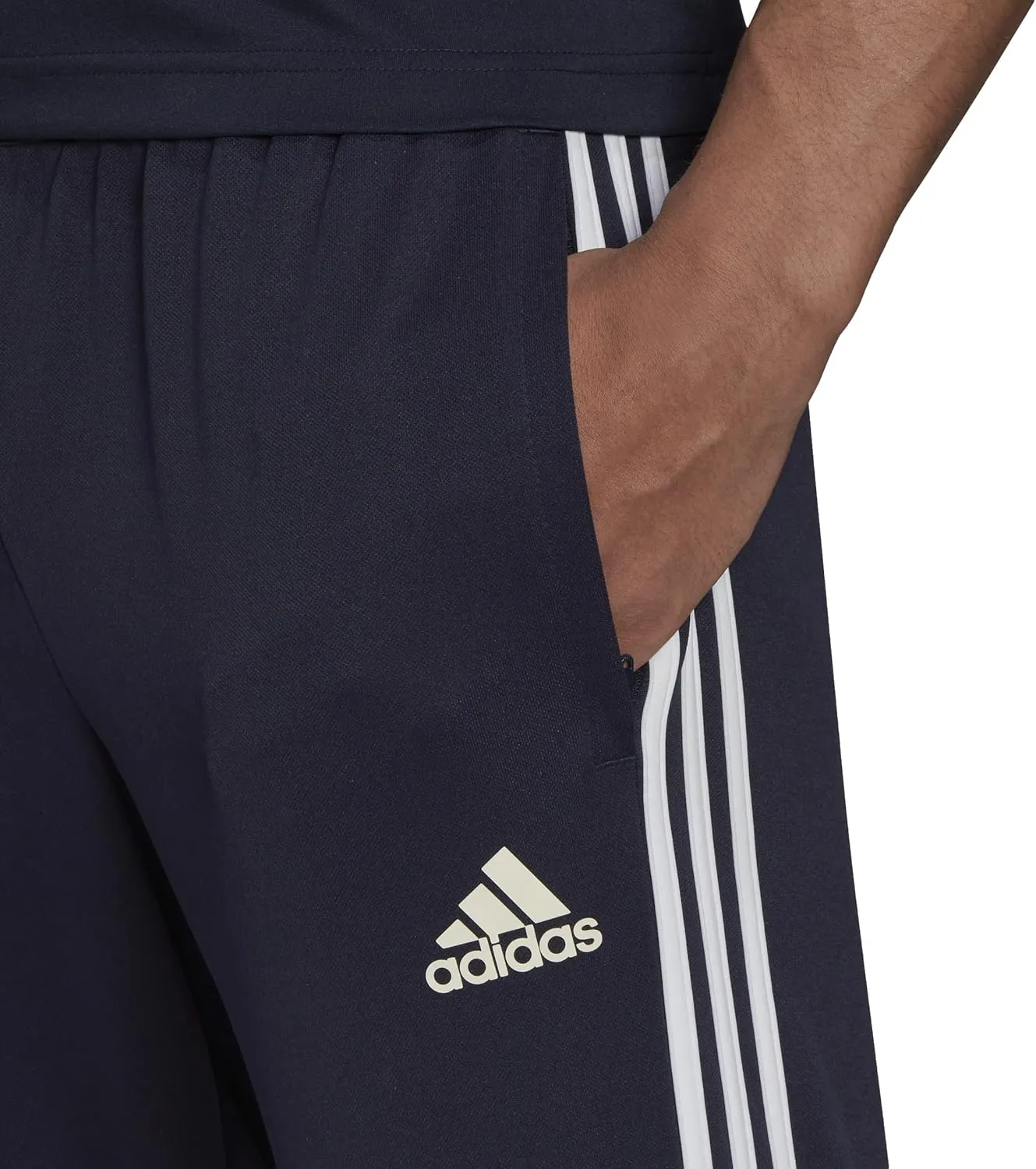 adidas Men's Aeroready Sereno Slim Tapered-Cut 3-stripes Pants