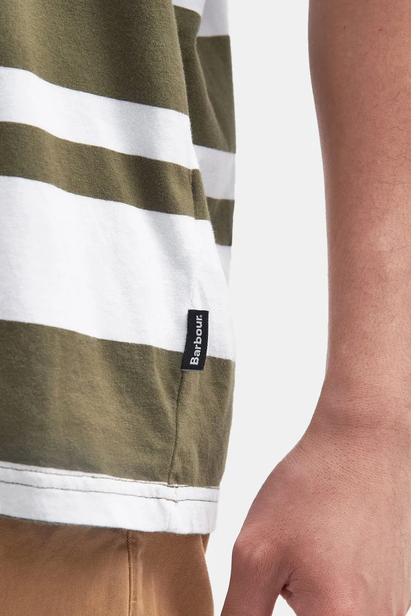 Barbour Friars Stripe T-Shirt (Mid Olive)
