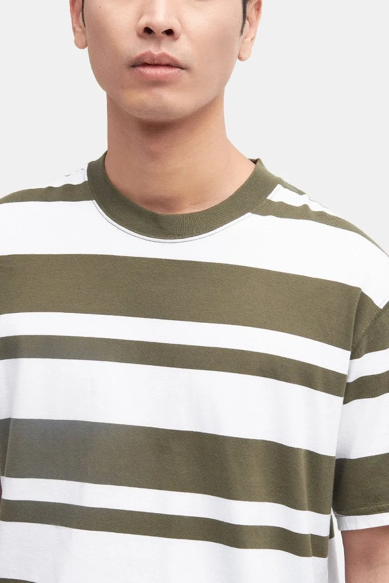 Barbour Friars Stripe T-Shirt (Mid Olive)