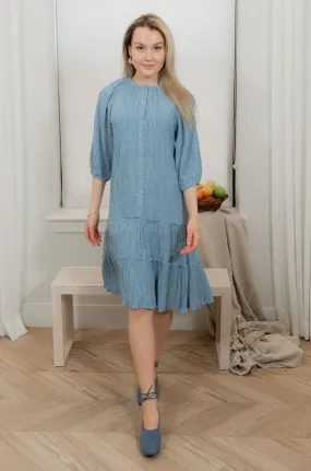 Bottom layers scrunched dress