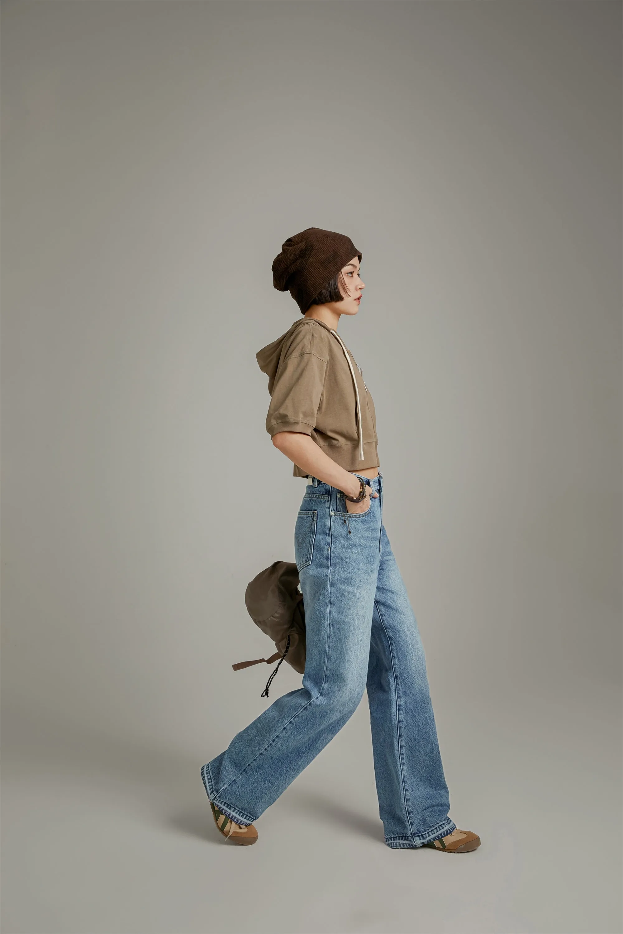 Boyfriend Washed Straight Jeans