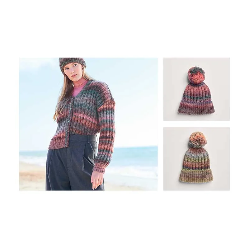 Cardigan / Slipover / Hat in Rico Creative Melange Chunky - Digital Version 1294
