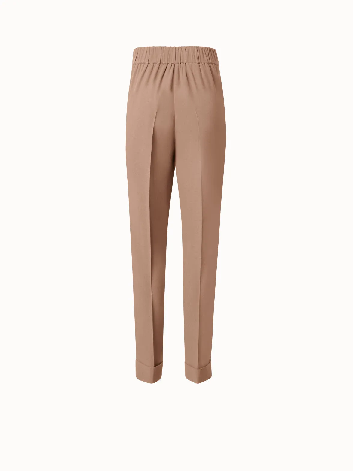 Crêpe Tapered Pants