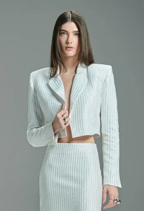 Crystal Cropped Blazer