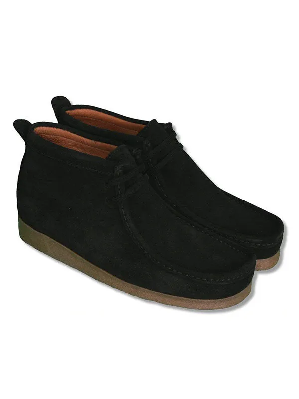 Delicious Junction Black Suede Wallabee Boots