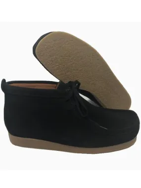 Delicious Junction Black Suede Wallabee Boots