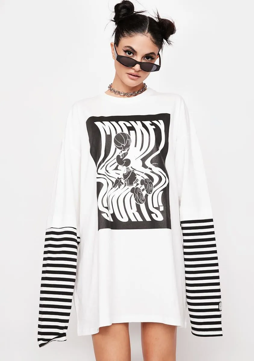 Disney Collection Mickey Fake Long Layered Tee