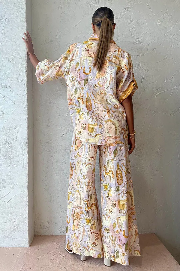 Faye™ - Sunshine Mythology Button-Down Blouse
