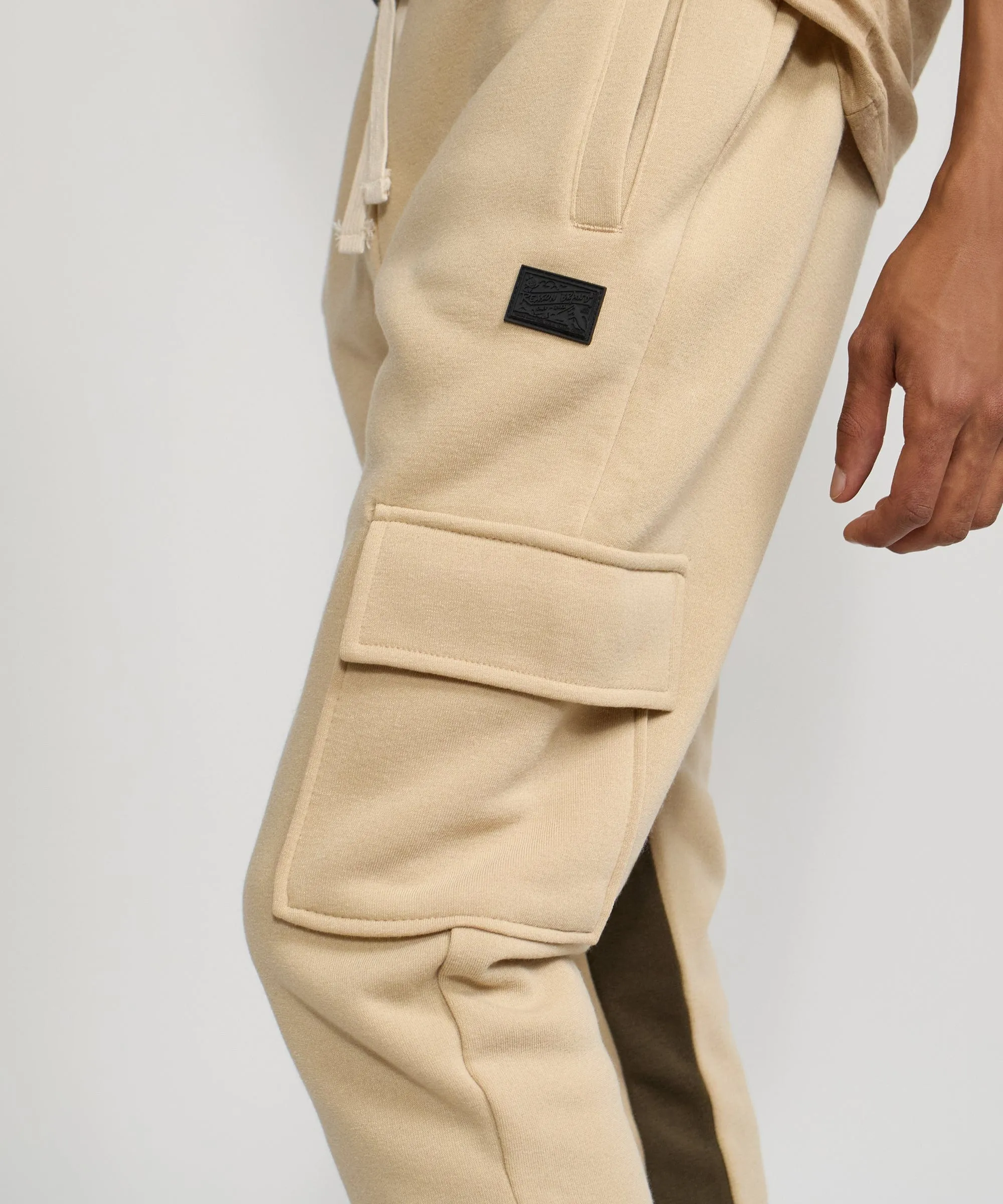 Flare Fleece Sweatpants - Beige