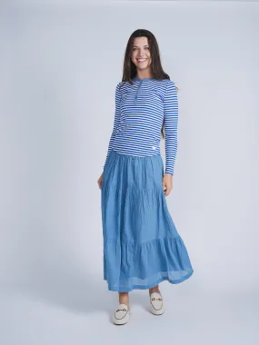 FYI Striped Henley Tee