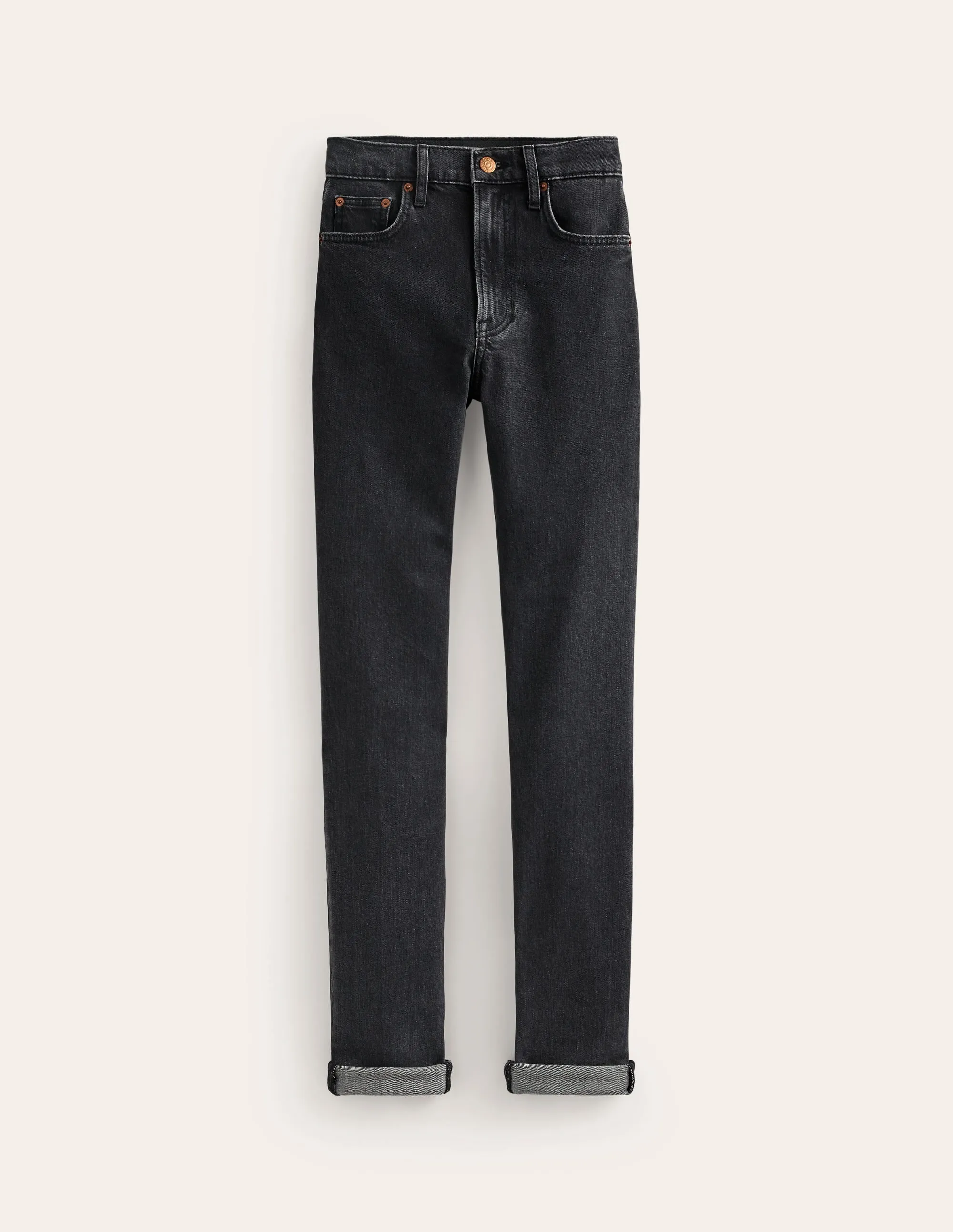Girlfriend Jeans-Washed Black