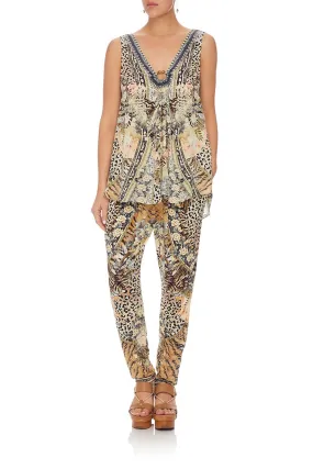 HAREM PANT WITH FRONT PLEATS MOTO MAIKO