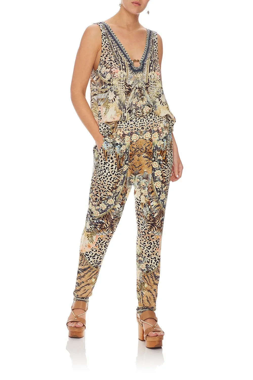 HAREM PANT WITH FRONT PLEATS MOTO MAIKO