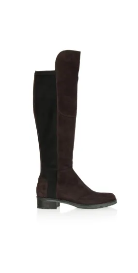 Kennel & Schmenger Blues Long Flat Boots in Mocca Suede 81-24160-502 SS