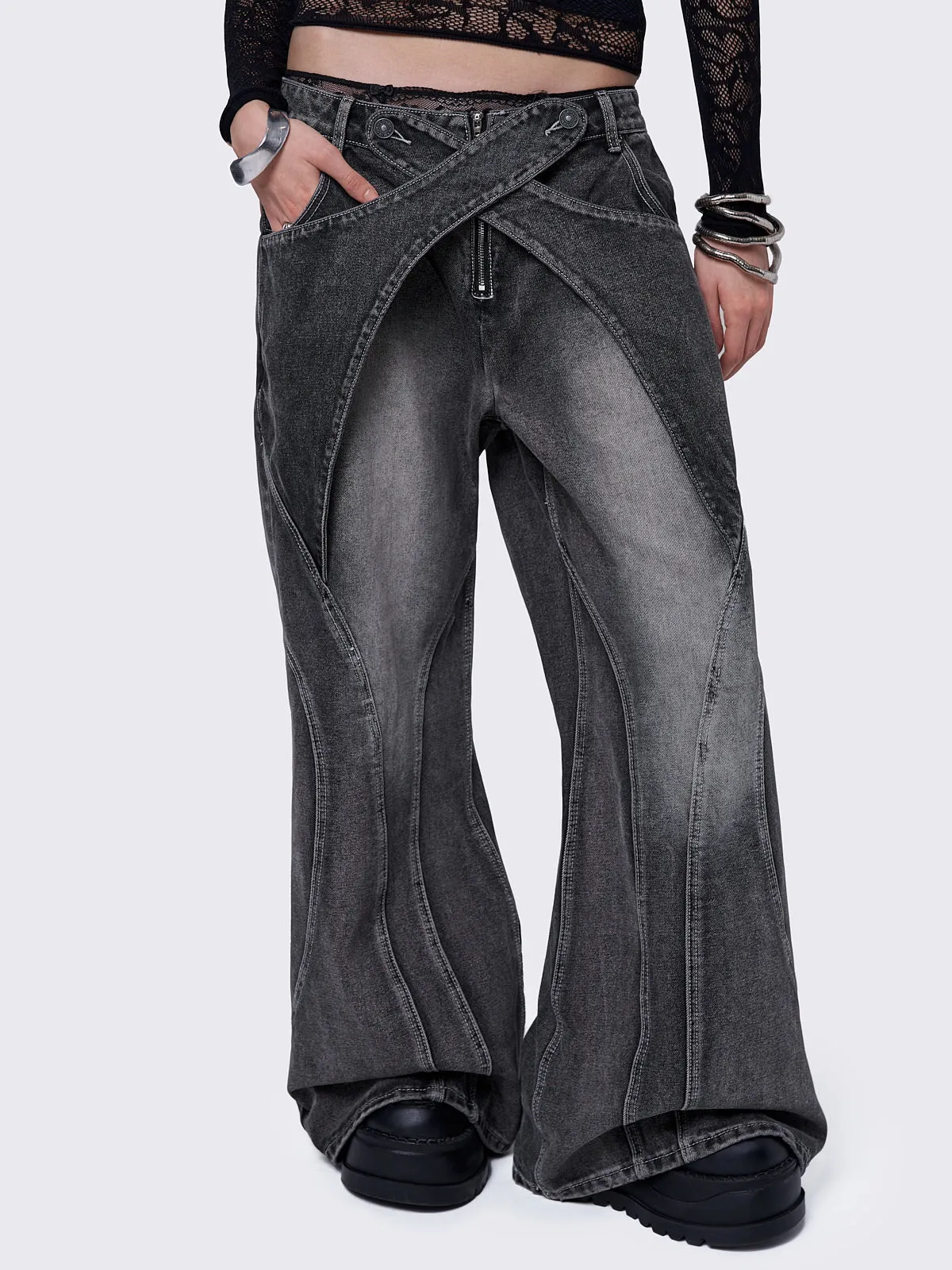 Kim Black Baggy Jeans