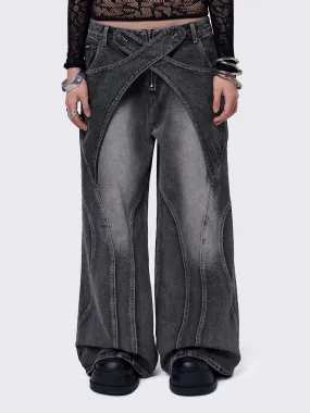 Kim Black Baggy Jeans