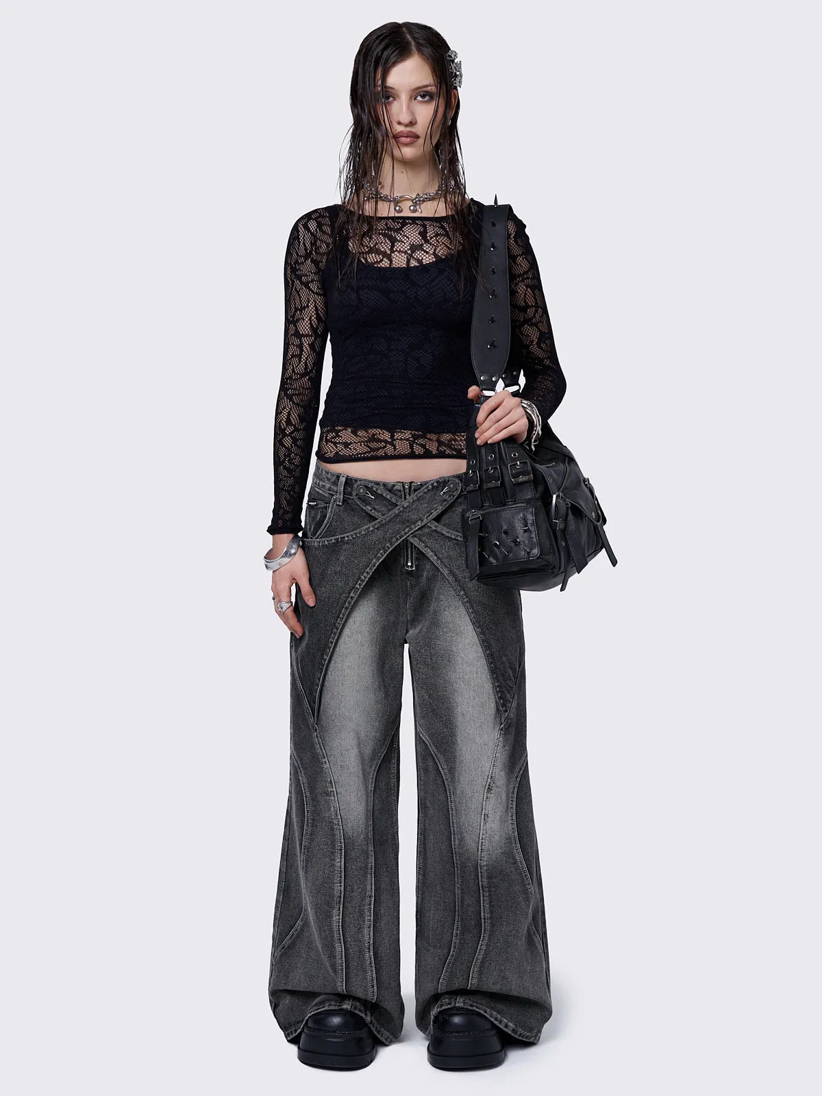 Kim Black Baggy Jeans