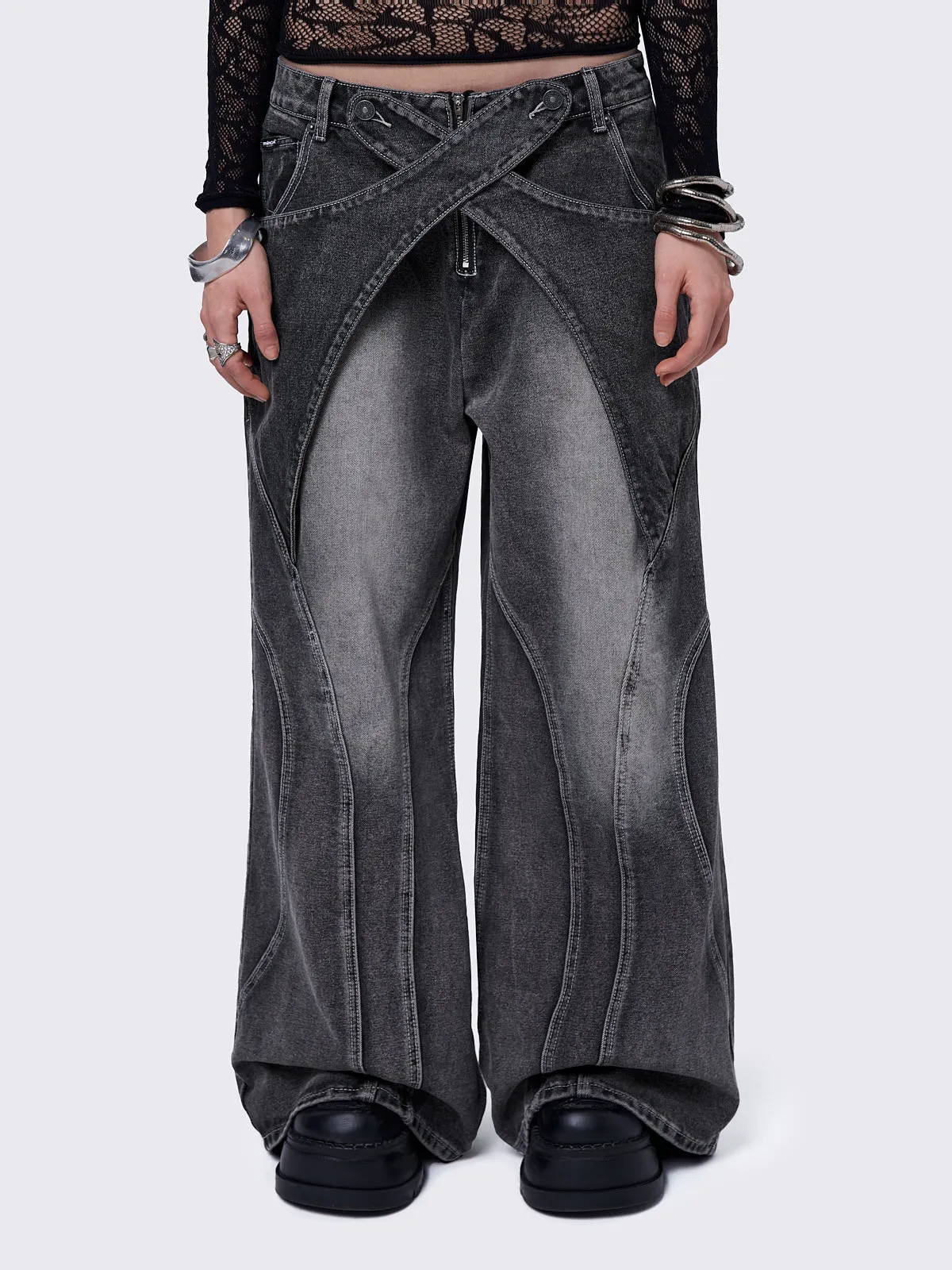 Kim Black Baggy Jeans
