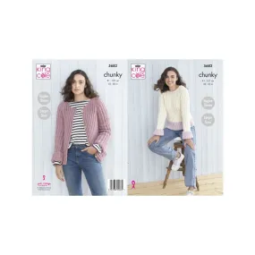 King Cole Chunky Knitting Pattern 5682