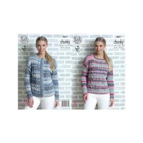 King Cole Drifter Chunky Knitting Pattern 4851