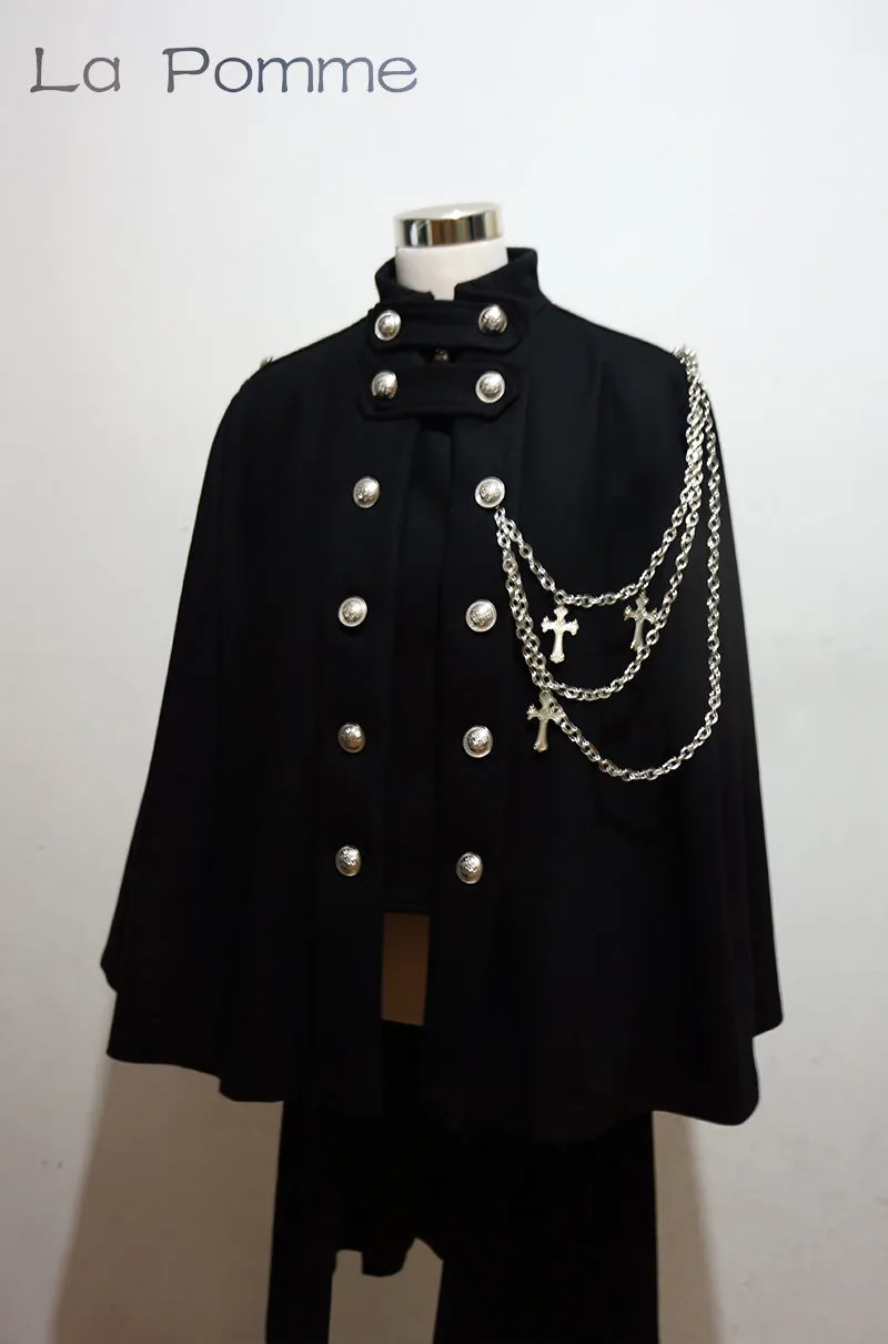 La Pomme~Rinngo Himoto~Ouji Lolita Neutral Cloak with Cross Chain