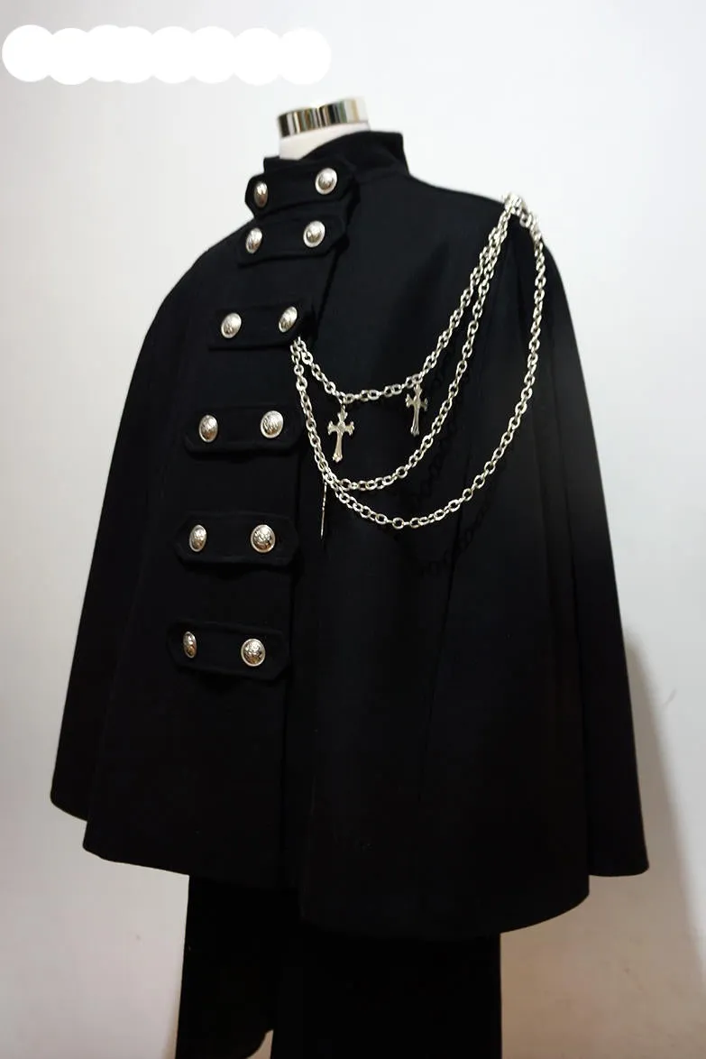 La Pomme~Rinngo Himoto~Ouji Lolita Neutral Cloak with Cross Chain
