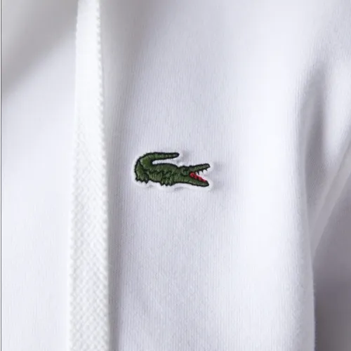 Lacoste Men’s SPORT Lightweight Bi-material Hoodie & Fleece Tennis Sweatpants - White Sh9626 51