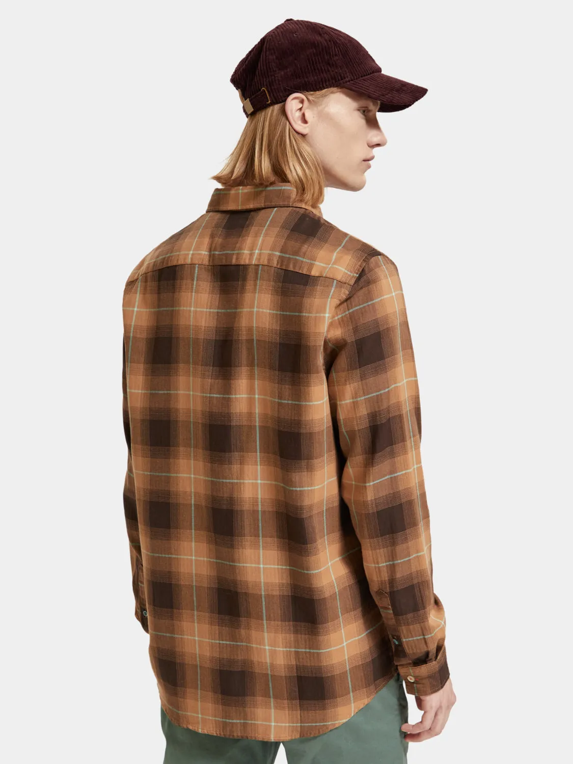 Lightweight herringbone shirt