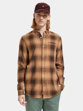 Lightweight herringbone shirt