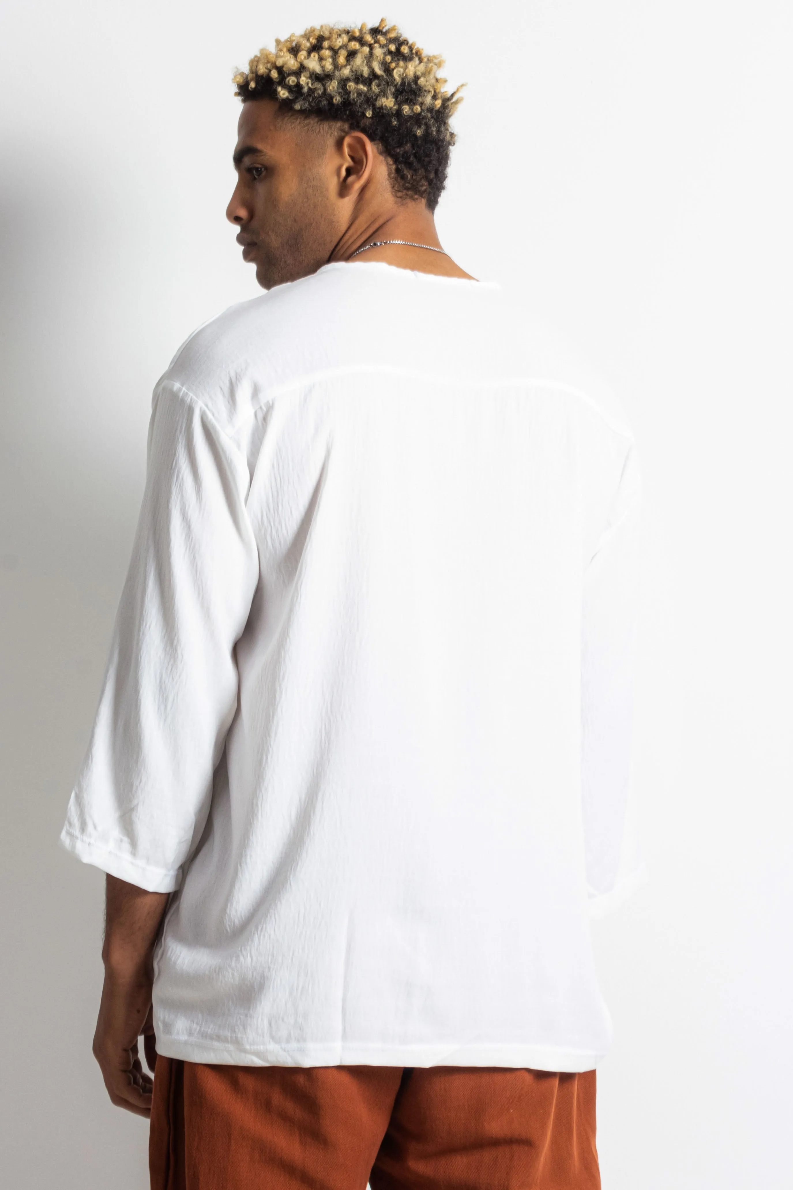 LIGHTWEIGHT LINEN BLEN SHIRT