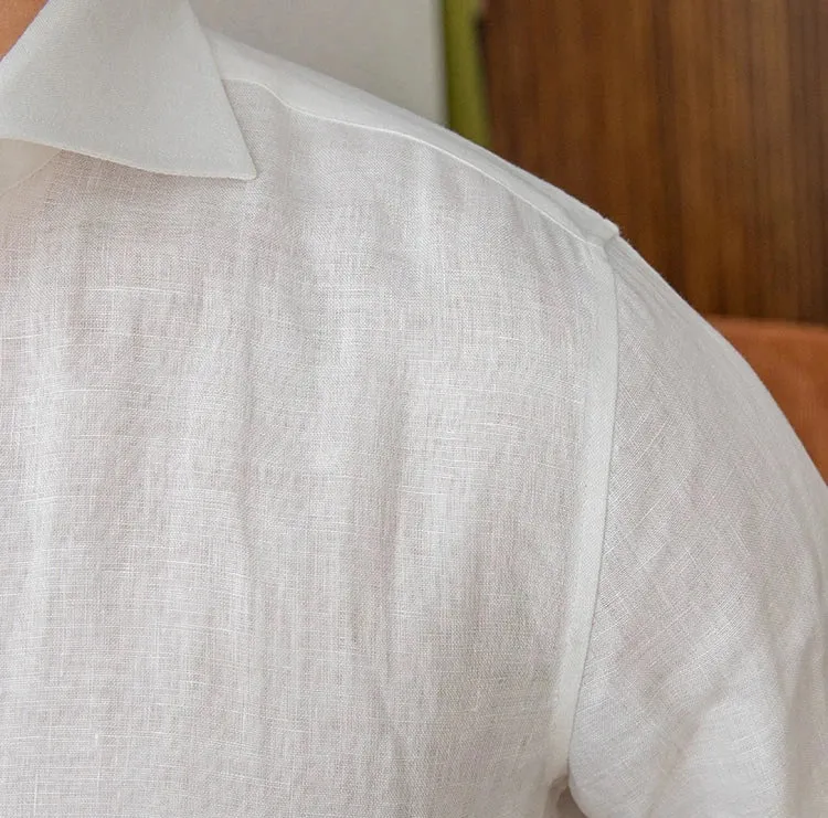 Lightweight linen long-sleeve shirt