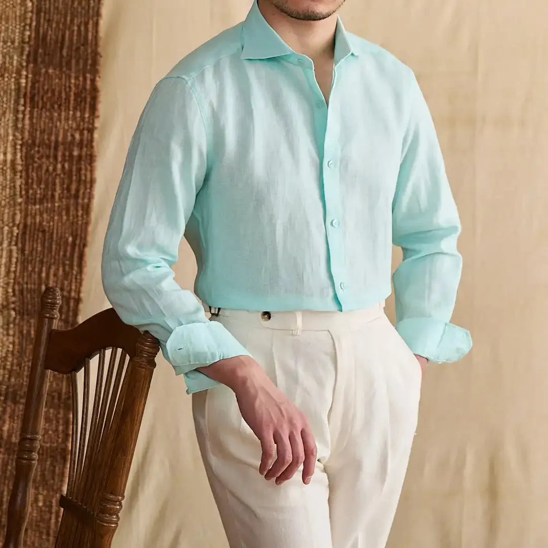 Lightweight linen long-sleeve shirt