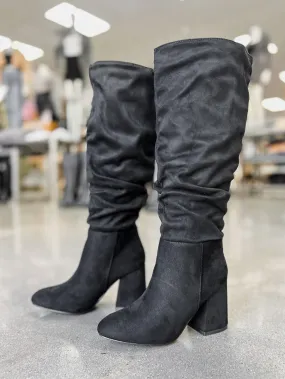 London Suede Knee High Boots
