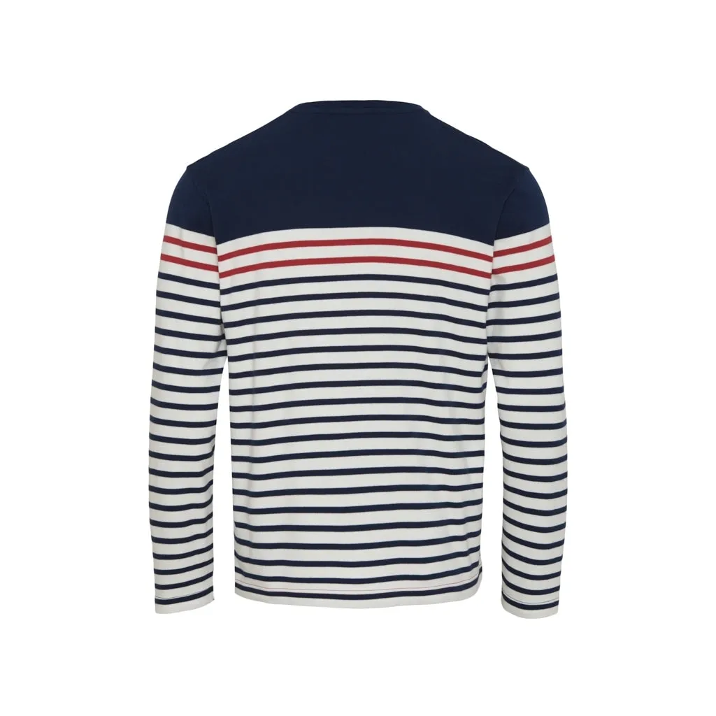 Louie T-shirt - SR Navy/SR Red/Pearl
