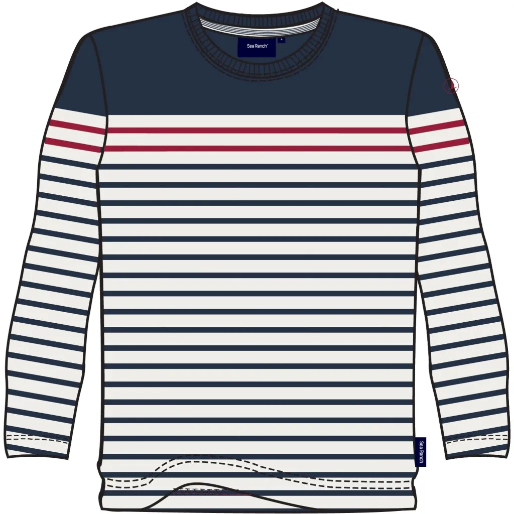 Louie T-shirt - SR Navy/SR Red/Pearl