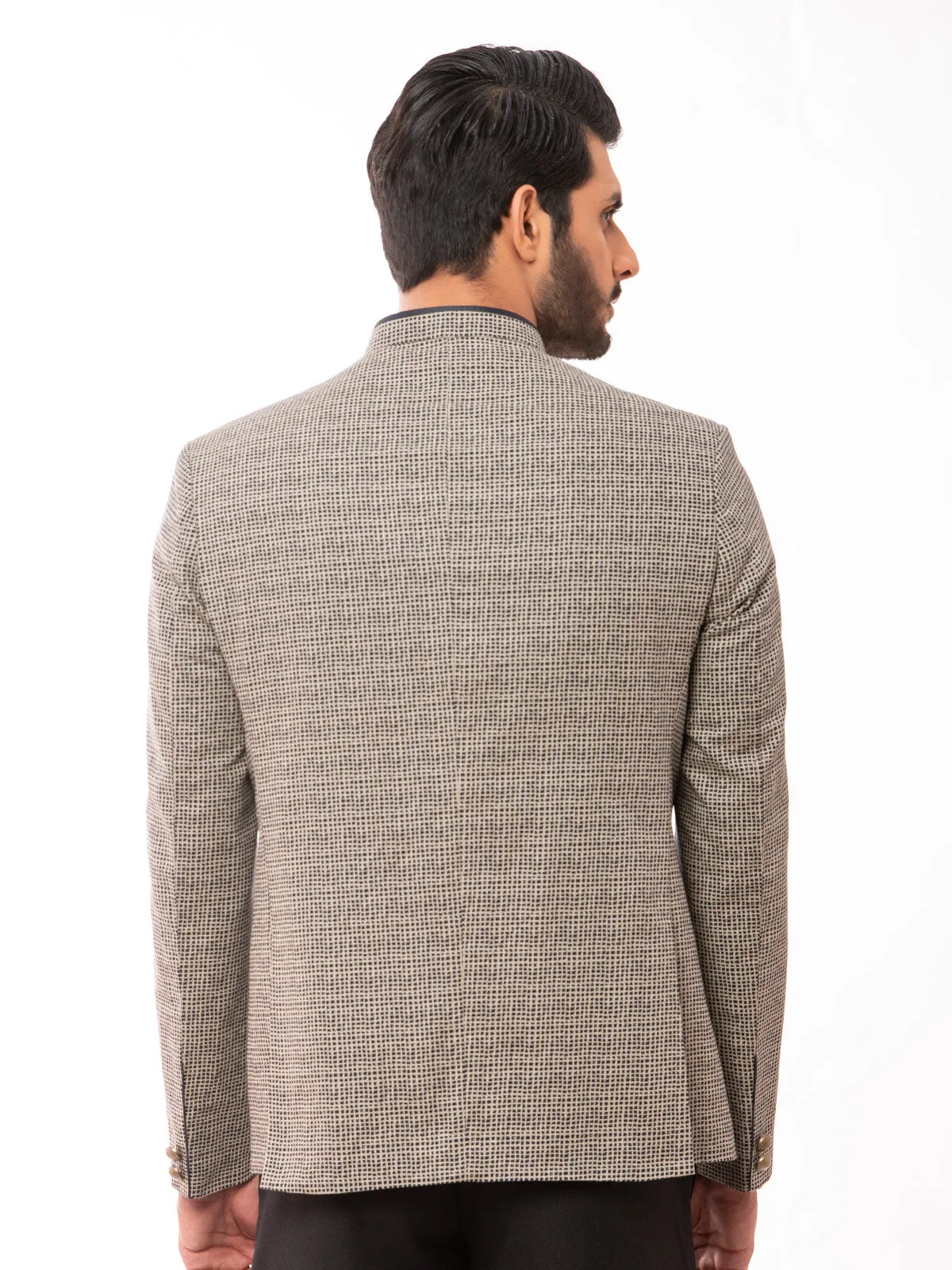Men's Beige Blazer Ceremonial - EMTBP19-005
