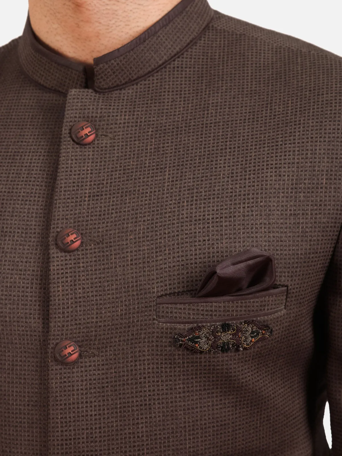 Men's Brown Blazer Ceremonial - EMTBP20-006