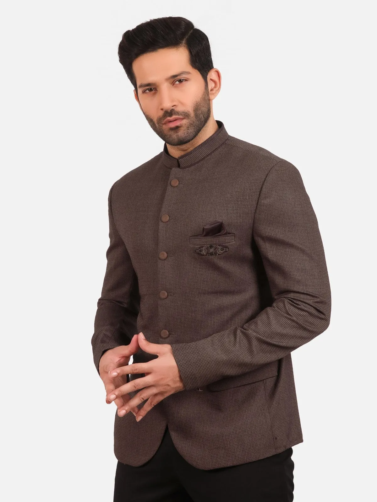 Men's Brown Blazer Ceremonial - EMTBP20-006