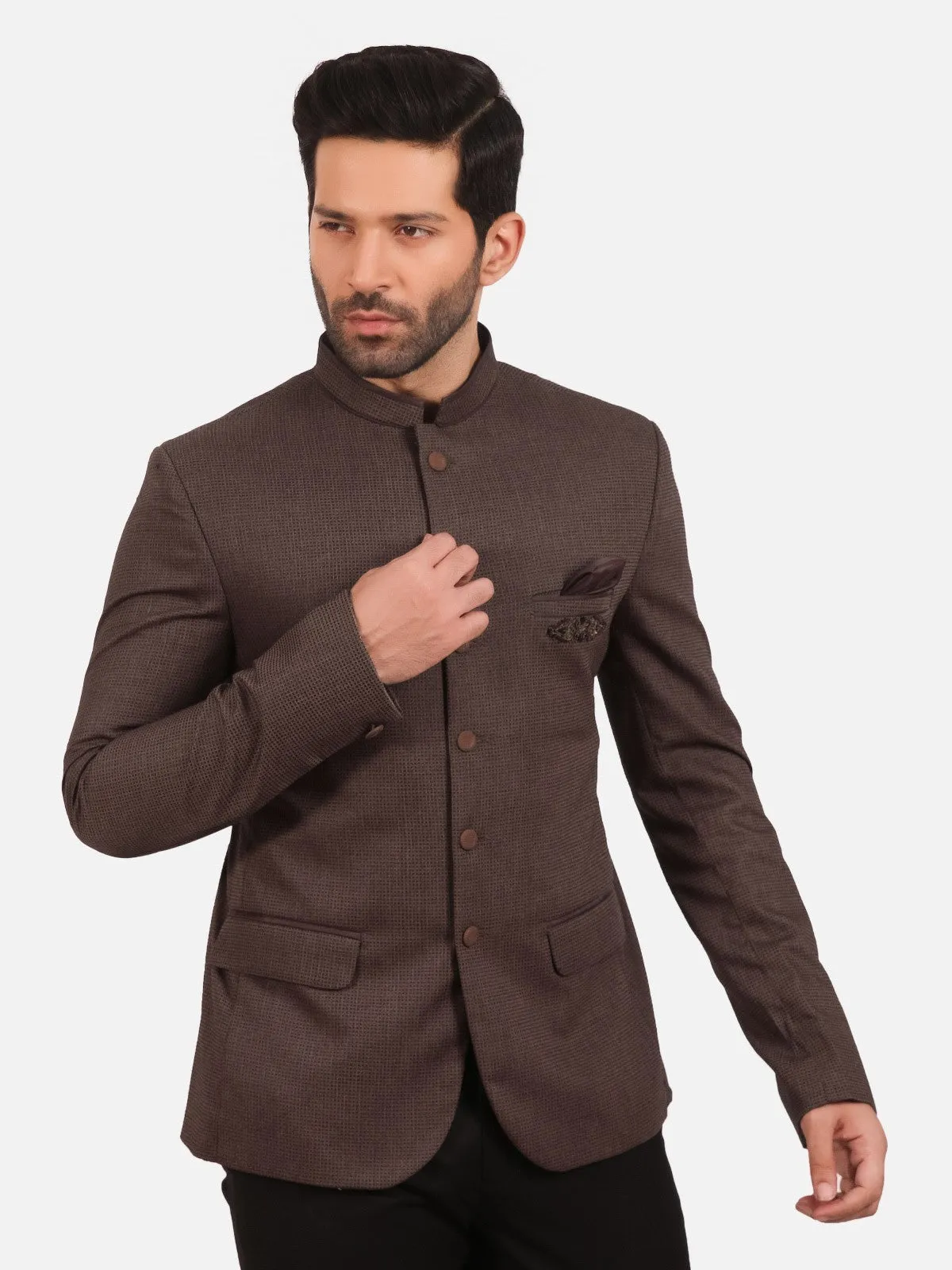 Men's Brown Blazer Ceremonial - EMTBP20-006