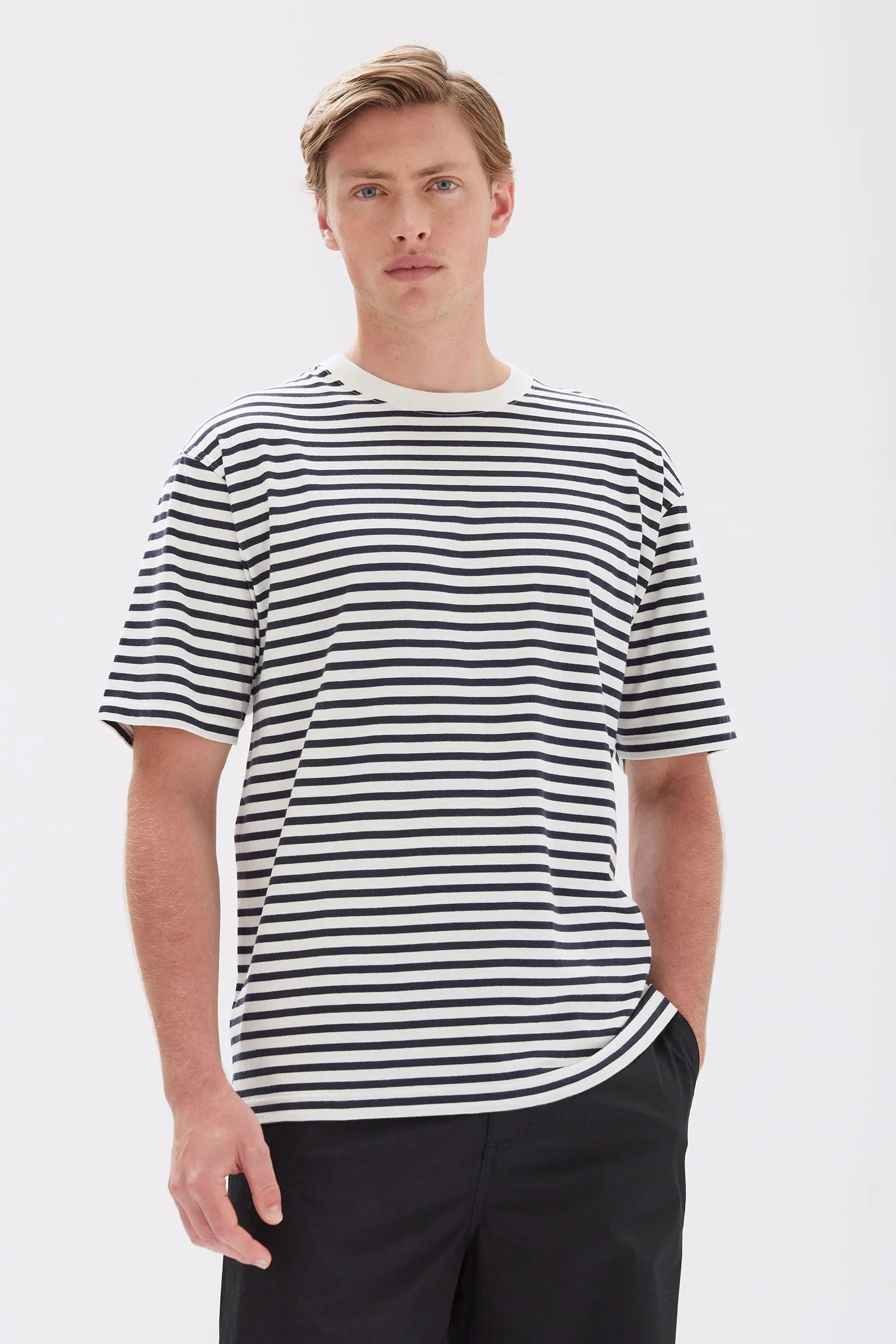 Mens Harbour Stripe Tee