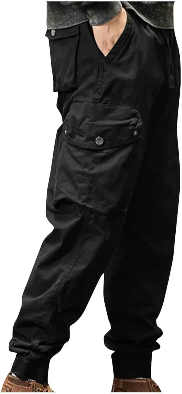 Mens Hiking Pants Water Resistant Tactical Pants Lightweight Military Pant Outdoor Work Cargo Pants Multi Pocket
