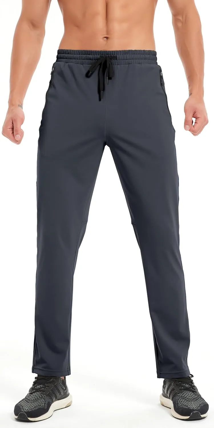 Men's Hiking Sweatpants Joggers Athletic Pants Stretch Workout Jogging Running Gym Traning Track Pants